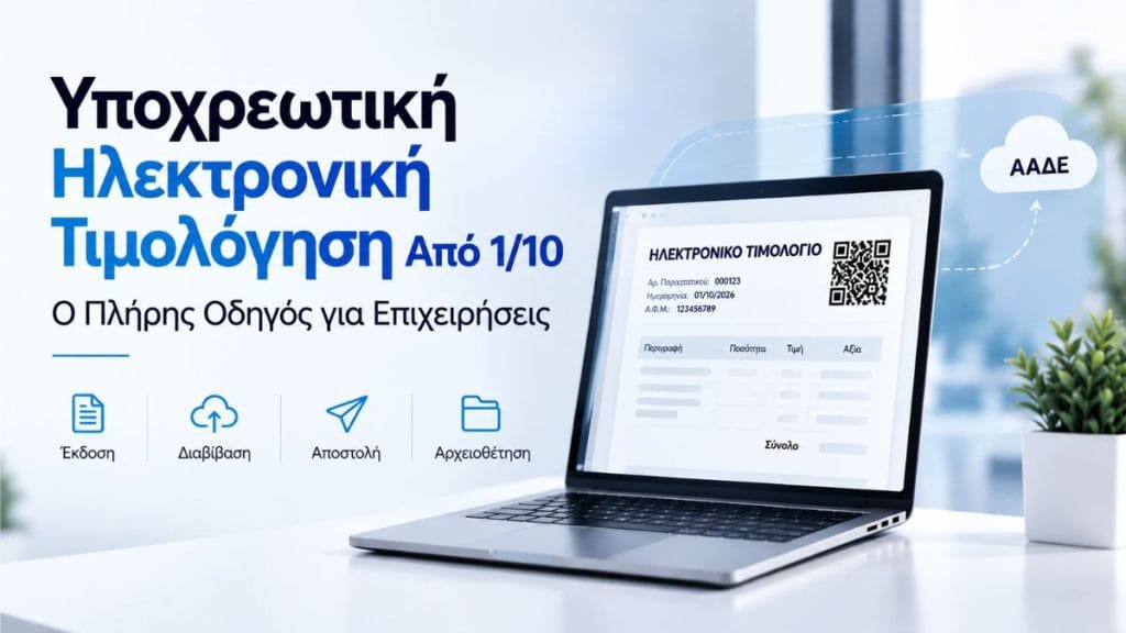 Υποχρεωτική Ηλεκτρονική Τιμολόγηση από 1/10/2026: Ο Πλήρης Οδηγός για Επιχειρήσεις